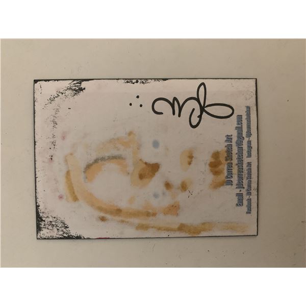 JD Correa hand drawn and signed sketch art