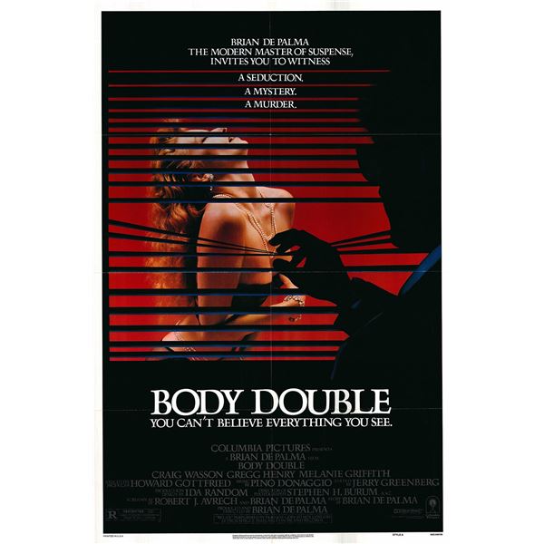 Body Double Original 1984 Vintage One Sheet Poster