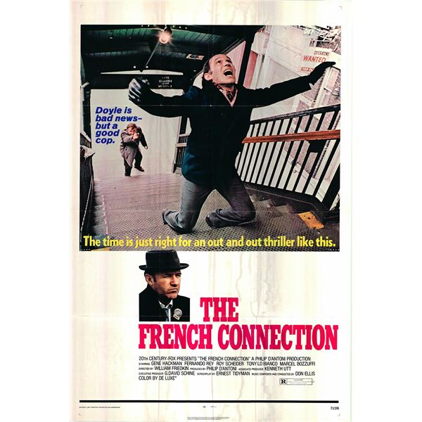 The French Connection  Original 1971 Vintage One Sheet Poster