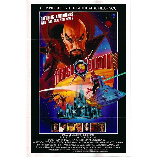Flash Gordon Original 1980 Vintage Foreign International Advance Poster