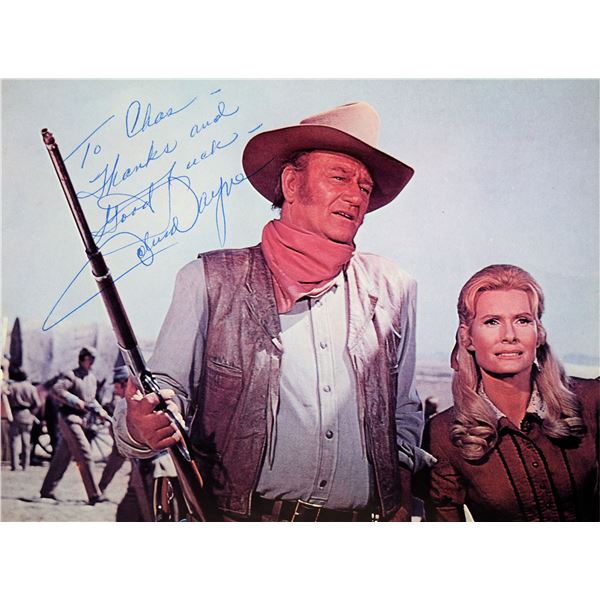 John Wayne signed movie photo