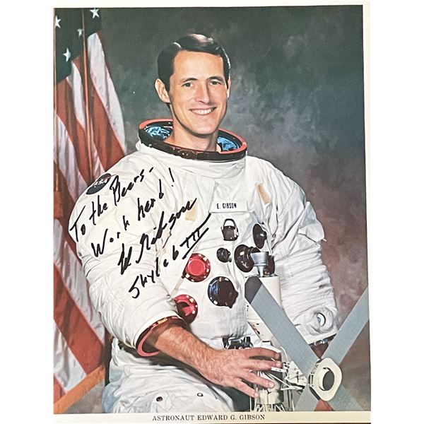Astronaut Edward Gibson signed photo