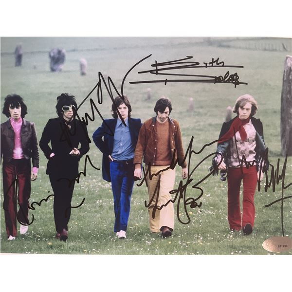 Rolling Stones band signed photo