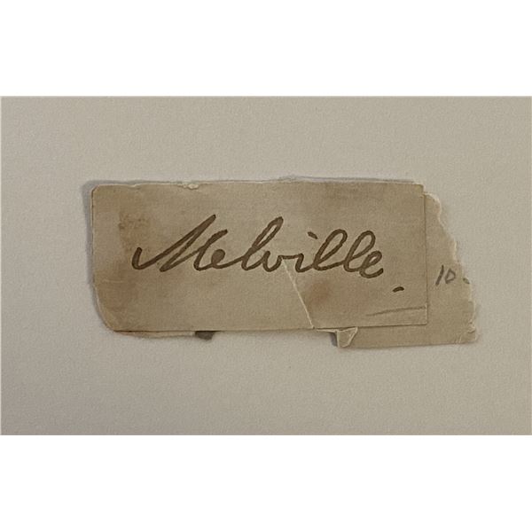 Moby Dick author Herman Melville original signature