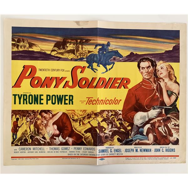 Pony Soldier vintage movie poster