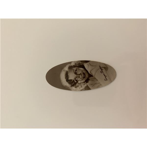 Ginger Rogers unsigned cigarette card