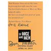 Image 1 : Of Mice and Men signed Joker playing card