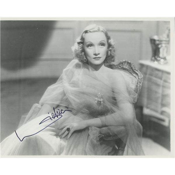 Marlene Dietrich signed photo
