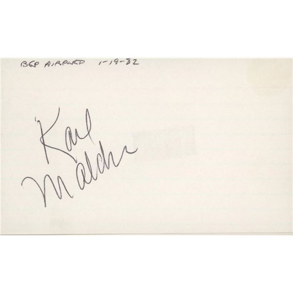 Karl Malden signature cut - On the Waterfront