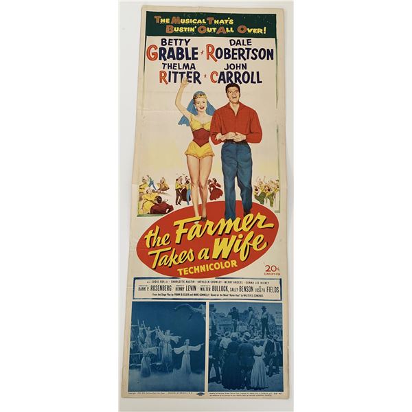 The Farmer Takes a Wife vintage movie poster