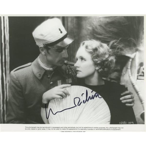 Marlene Dietrich signed movie photo