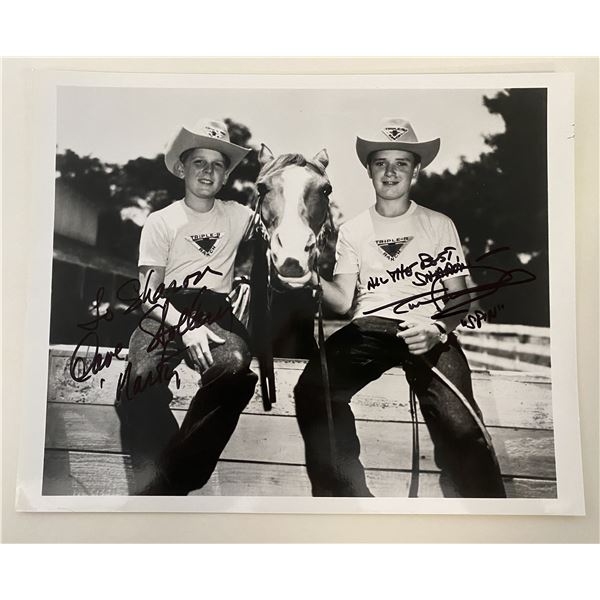 Mouseketeers Spin and Marty signed photo