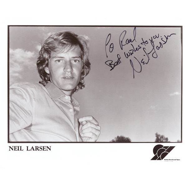 Jazz musician Neil Larsen signed photo
