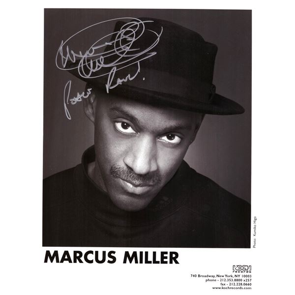 Jazz Musician Marcus Miller signed photo