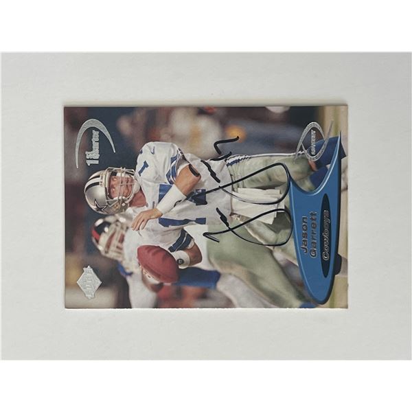 Dallas Cowboys Jason Garrett 1998 Collector's Edge #37 signed trading card