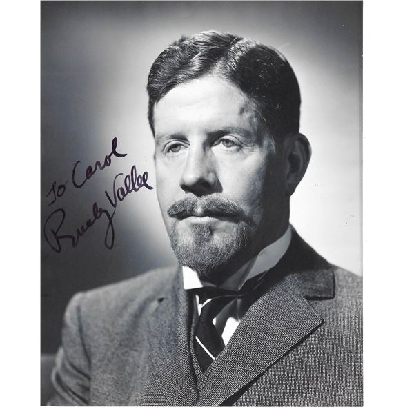 Teen Idol Rudy VallŽe signed photo