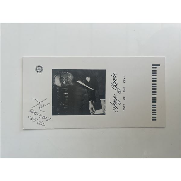 Pianist Jorge Garcia signed program