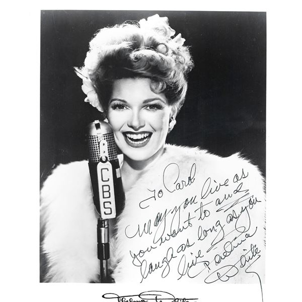 Thelma White signed photo