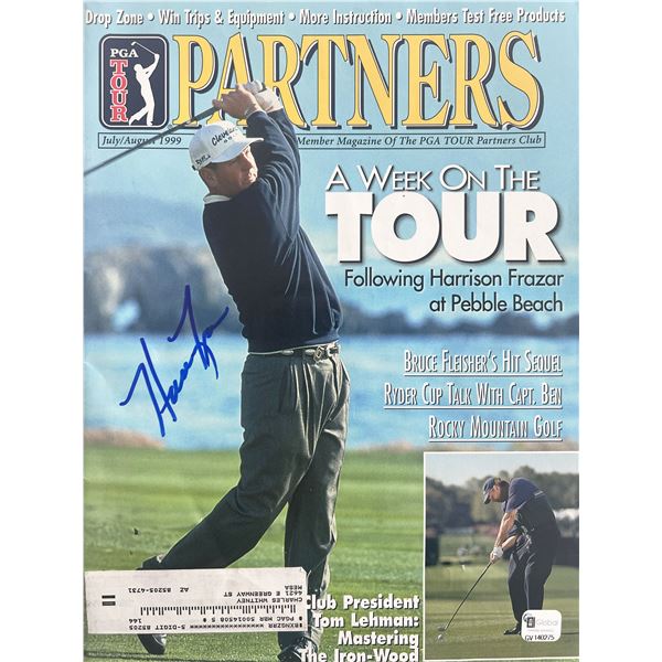 Harrison Frazar signed 1999 PGA Tour Partners magazine