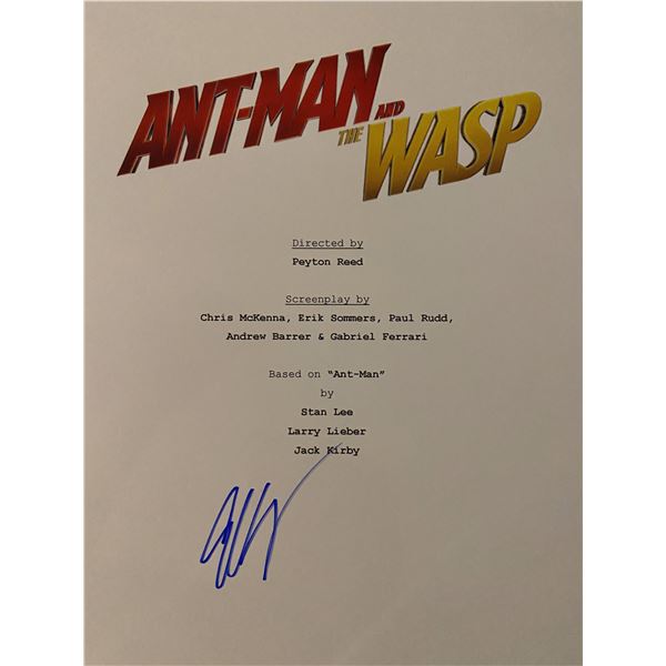 Ant-Man and the Wasp signed script cover