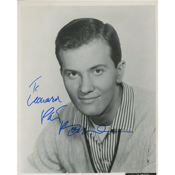 Pat Boone signed photo