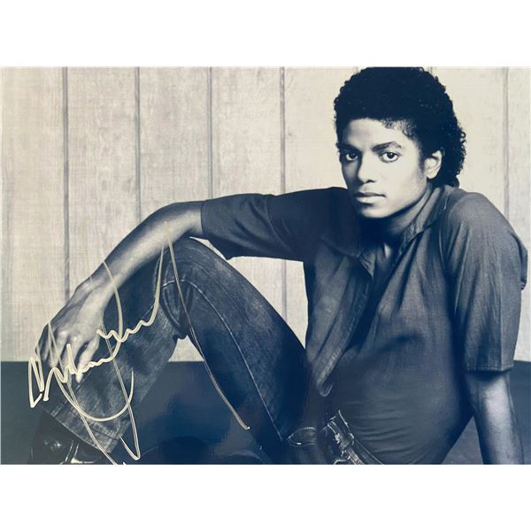 Michael Jackson signed photo