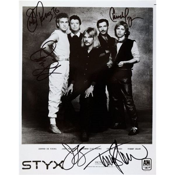 Styx signed promo photo