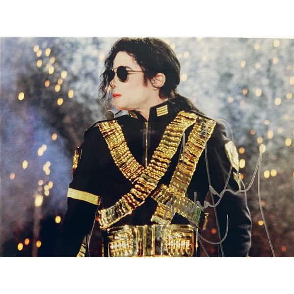 Michael Jackson signed photo