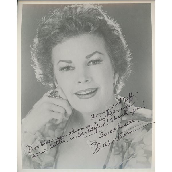 Gale Storm signed photo