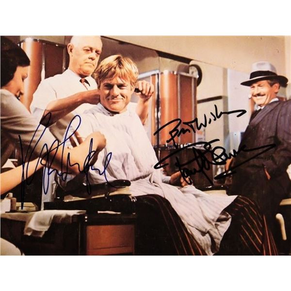 Paul Newman and Robert Redford signed movie photo