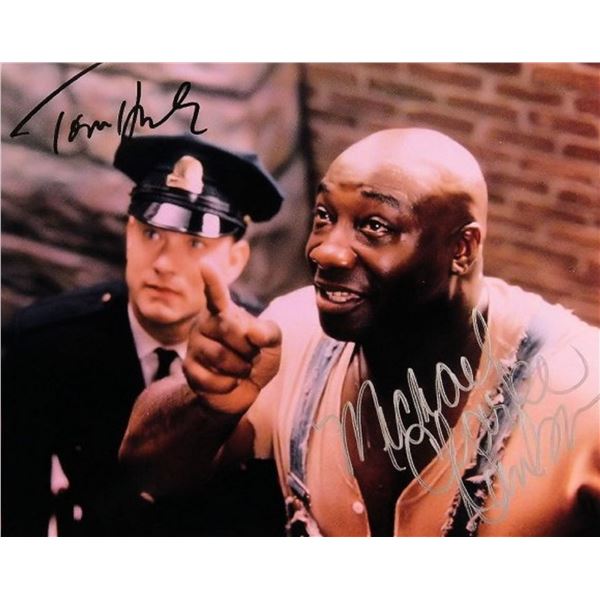 Tom Hanks and Michael Clarke Duncan signed The Greem Mile movie photo