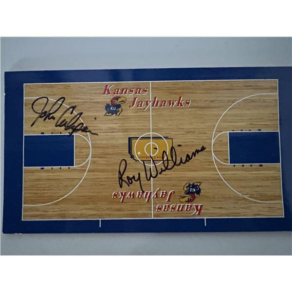 Kansas Jayhawks signed scoreboard replica
