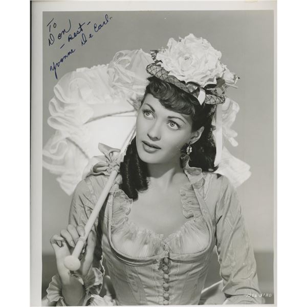 Yvonne De Carlo signed photo