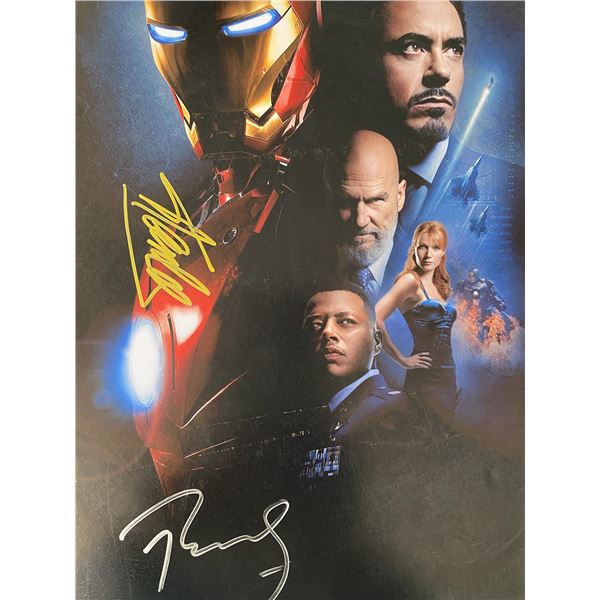Iron Man Robert Downey Jr. and Stan Lee signed photo