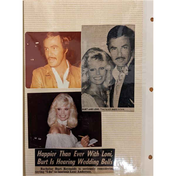 Burt Reynolds and Loni Anderson Original Photos