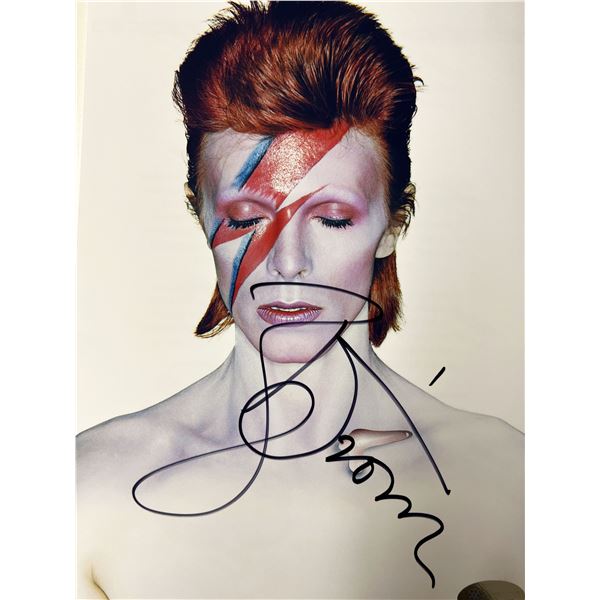 David Bowie Aladdin Sane signed photo