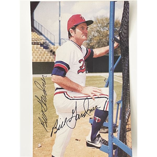 Minnesota Twins Billy Gardner signed photo