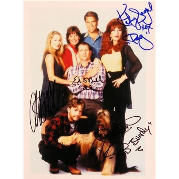 Married With Children cast signed promo photo