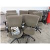 Image 1 : 8-Forest Green Secretarial Chairs - 8 X $