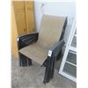 Image 1 : 6-Mocha/Tan Patio Chairs - 6 X $