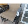 Image 2 : 6-Mocha/Tan Patio Chairs - 6 X $