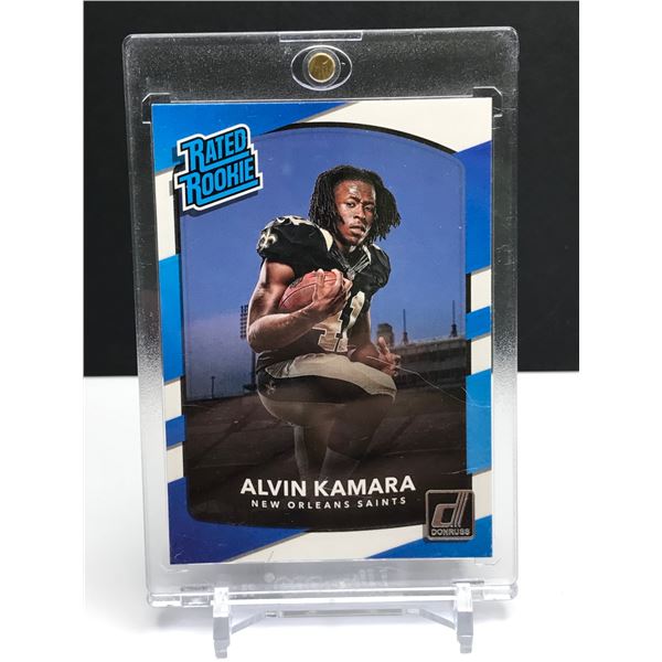 ALVIN KAMARA NEW ORLEANS SAINTS DONRUSS RATED ROOKIE CARD