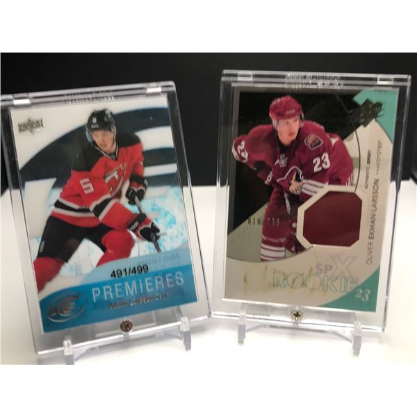 OLIVER EKMAN-LARSSON/ADAM LARSSON AUTOGRAPH LIMITED EDITION ROOKIE CARD LOT