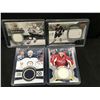 Image 1 : ROOKIE/GAME USED JERSEY PATCH CARD LOT X4
