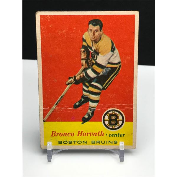 1957-58 TOPPS HOCKEY BRONCO HORVATH