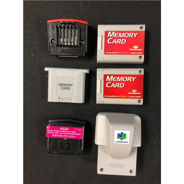 VARIOUS NINTENDO MEMORY CARDS LOT