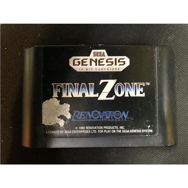 SEGA GENESIS FINAL ZONE VIDEO GAME