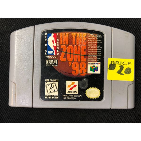 NINTENDO 64 IN THE ZONE '98 VIDEO GAME