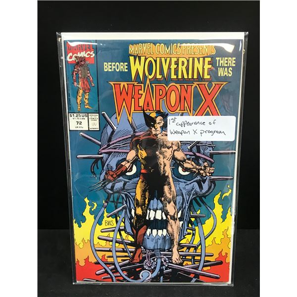 MARVEL COMICS PRESENTS NO.72 (FIRST APPEARANCE WEAPON X)