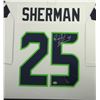 Image 2 : RICHARD SHERMAN SIGNED AND CUSTOM FRAMED SEATTLE SEAHAWKS JERSEY (BECKETT COA)